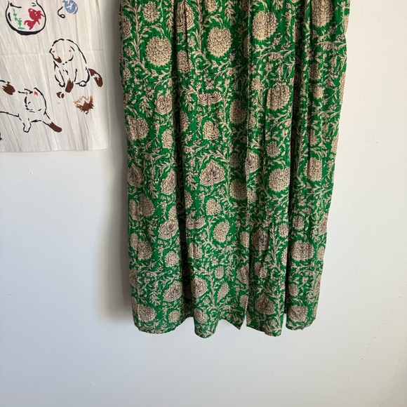 ba&sh Plume Print Midi Dress M $395 - Picture 5 of 11